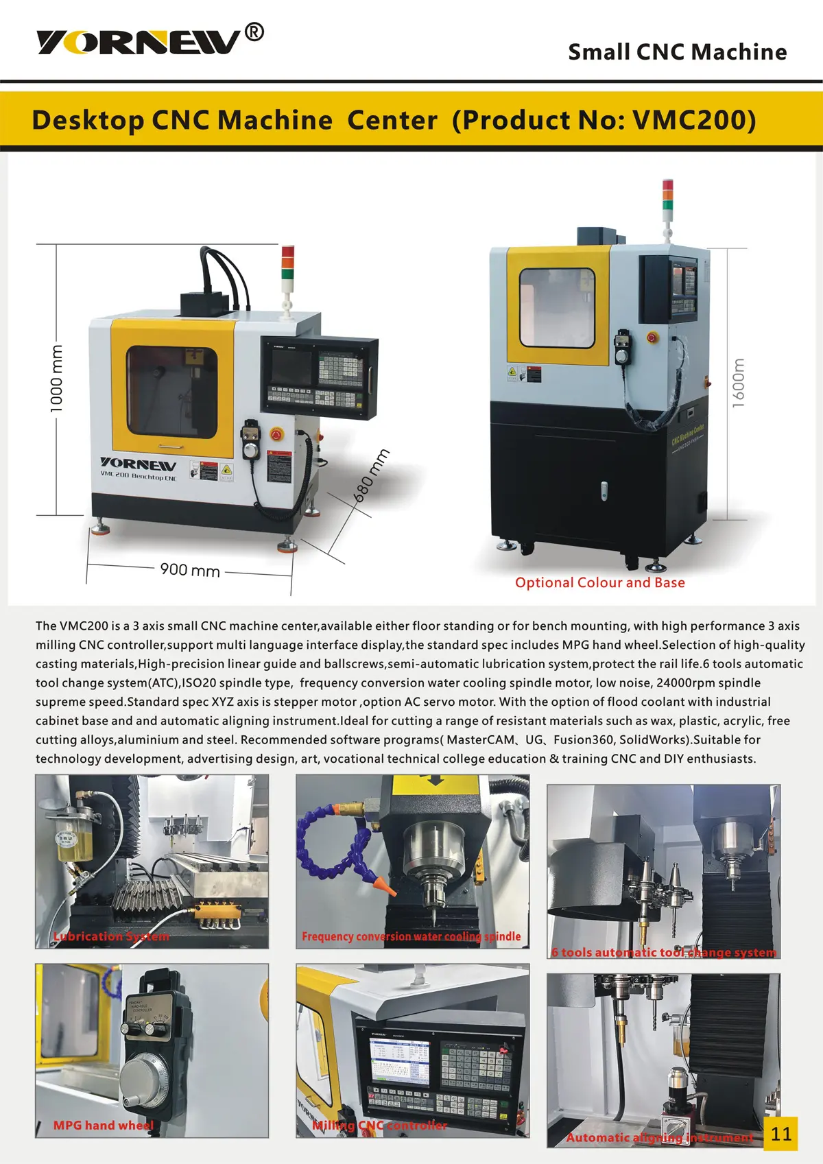 VMC200 Mini CNC Mill
